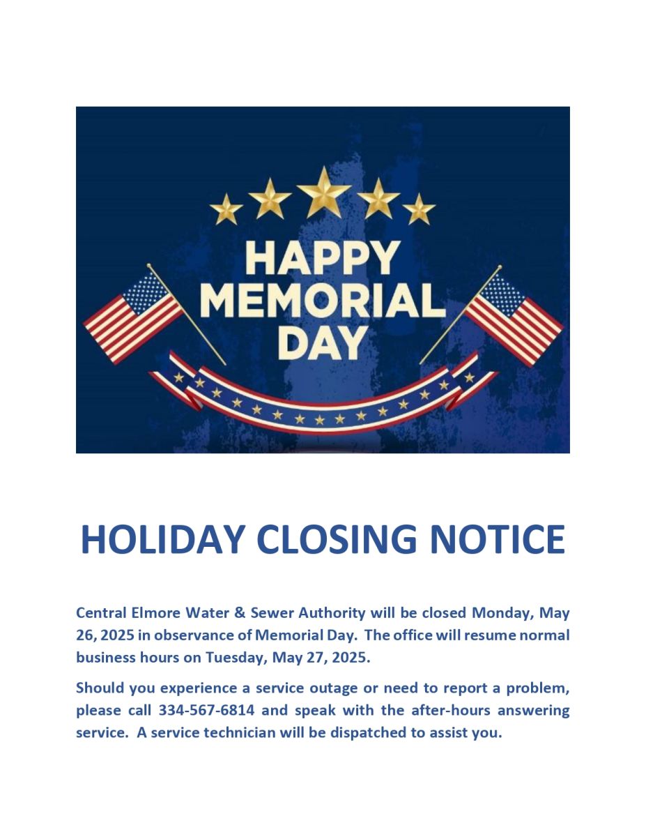Happy Memorial Day with two American Flags, a red white and blue banner with gold stars underneath and gold stars above