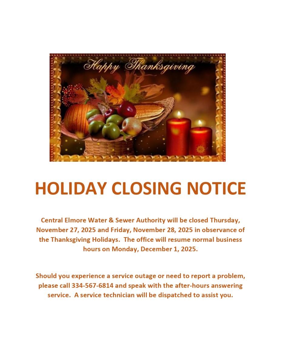 Happy Thanksgiving Closing Notice Basket with Fruit Pumpkin Corn Lit Candles